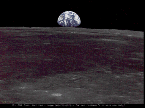 Vista Da Terra Da Lua